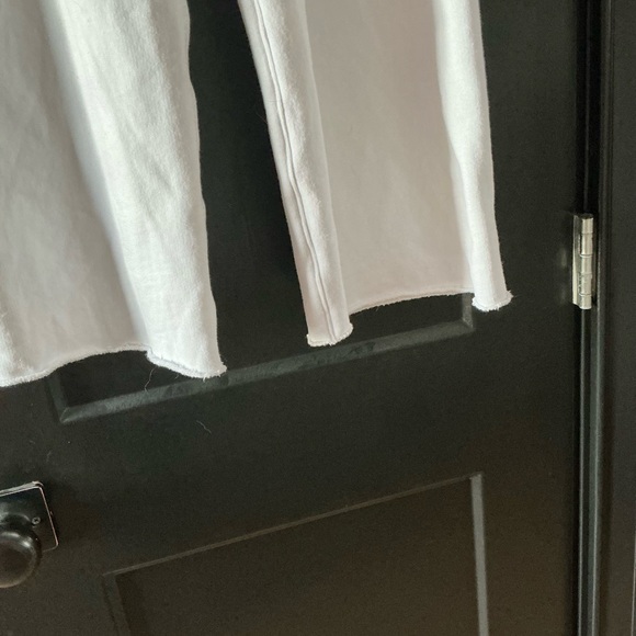 Frank & Eileen Catherine Raw Hem Cropped Sweatpants Size Medium - Picture 3 of 5